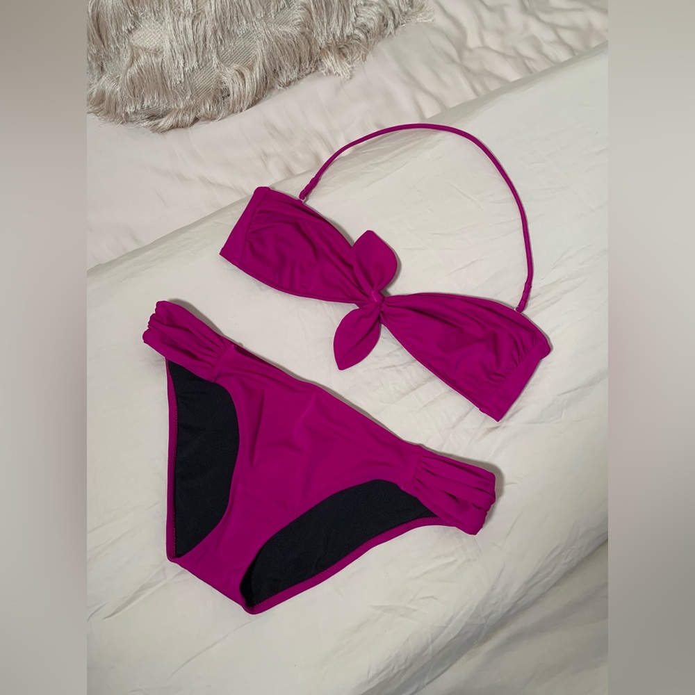 VS Magenta Two Piece Bathing Suit